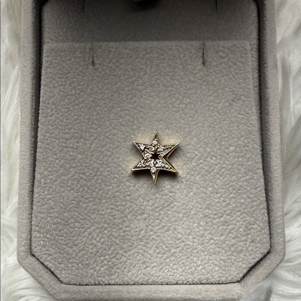 14k Gold Starburst Diamond Pendant- Women's Jewelry